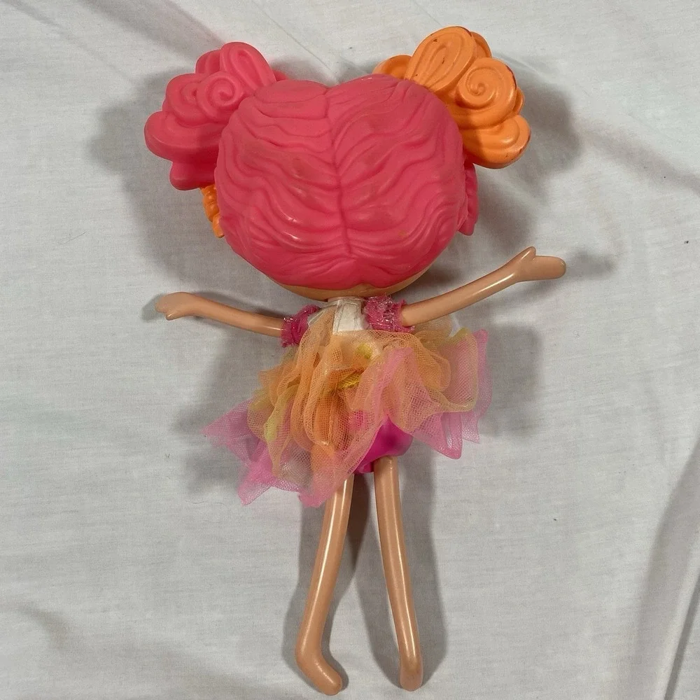 Lalaloopsy Sweetie Candy Ribbon Doll Neon Pink Orange, Large Size, 2014 Vintage